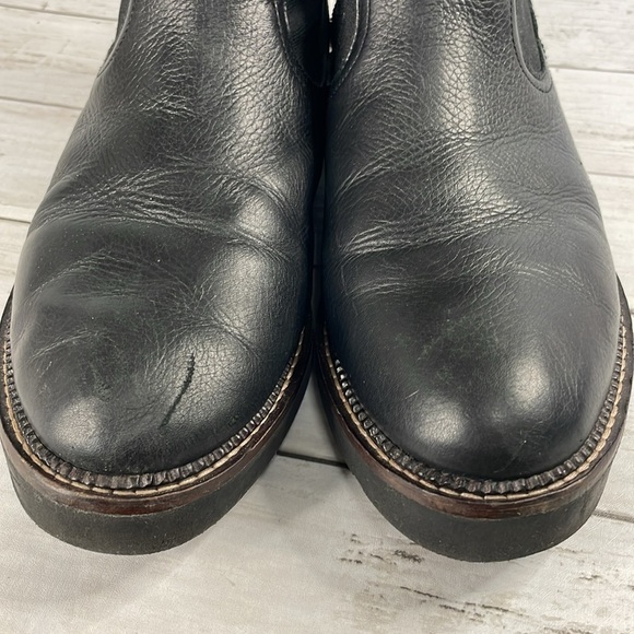 Caslon Black Leather Miller Water Resistant Chunky Sole Chelsea Boots - Picture 12 of 12
